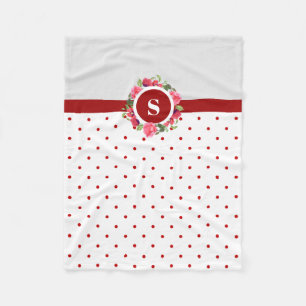 Rote Pflaumen Wasserfarben Rosa Rosenkreissenkrau Fleecedecke