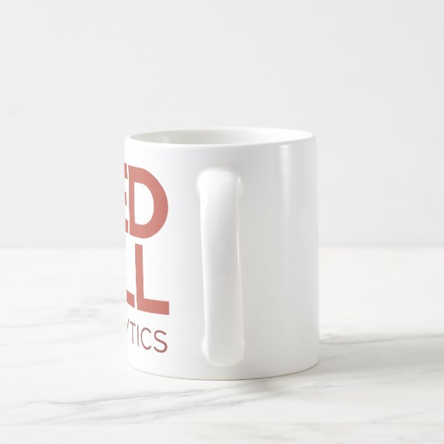 Rote Pilleanalytics-Tasse (rotes Logo) Kaffeetasse (Henkel)