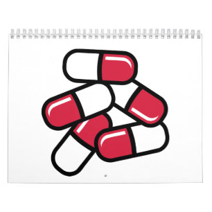 Rote Pillenmedizin Kalender