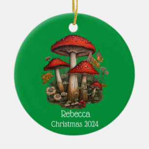 Rote Pilze Personalisiert Weihnachtsschmuck