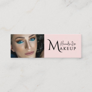 Röte-Pink-Makeup-Artist-QR-Code-Social-Icon-Mini Mini Visitenkarte
