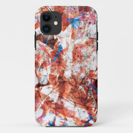 Rote Pinsel abstrakt moderne Digitaltechnik Case-Mate iPhone Hülle