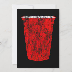 rote Plastikschale Einladung