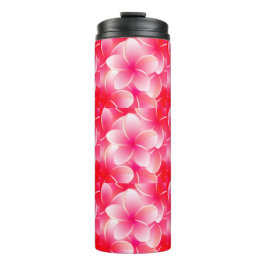 Rote Plumerie Thermosbecher