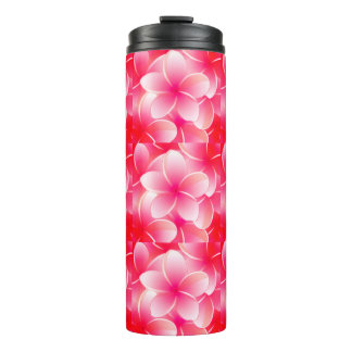 Rote Plumerie Thermosbecher