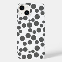 Rote Polka Punkte auf weißem Hintergrund