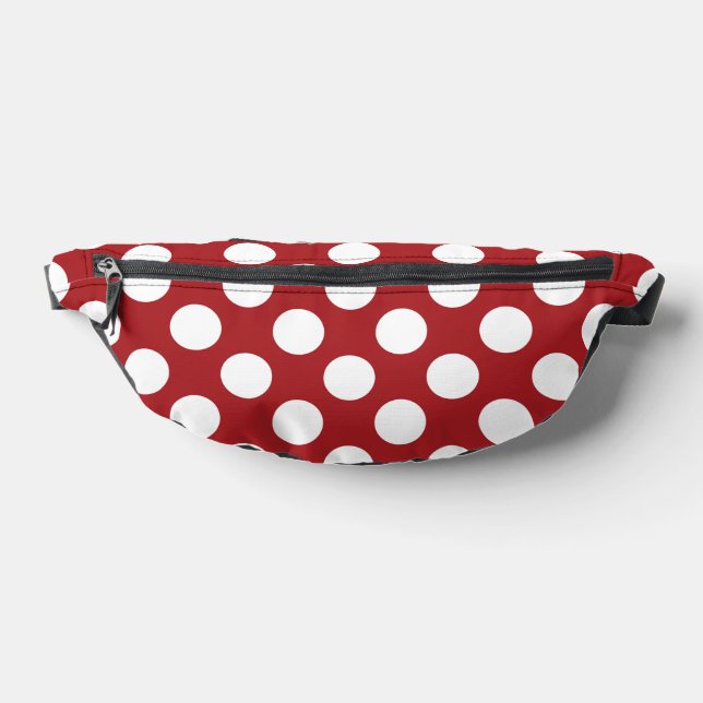 Rote Polka-Punkte, Polka-Dottern-Muster, Punkte, g Bauchtasche (Ablage )