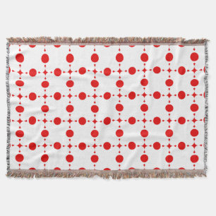 Rote Polka-Punkte, Polka-Dottern-Muster, Punkte, g Decke