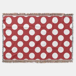 Rote Polka-Punkte, Polka-Dottern-Muster, Punkte, g Decke