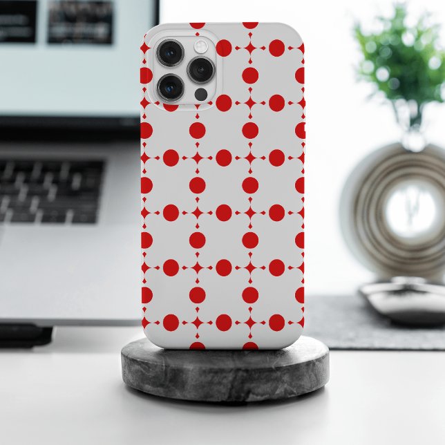 Rote Polka-Punkte, Polka-Dottern-Muster, Punkte, g iPhone Hülle (Von Creator hochgeladen)