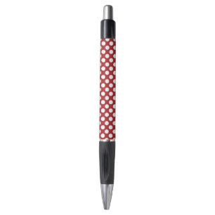Rote Polka-Punkte, Polka-Dottern-Muster, Punkte, g Kugelschreiber