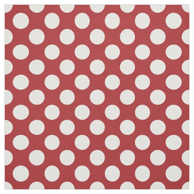 Rote Polka-Punkte, Polka-Dottern-Muster, Punkte, g Stoff (Muster)
