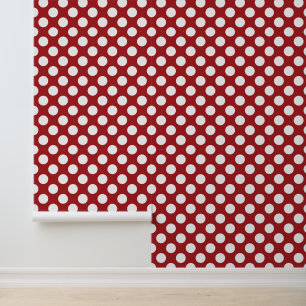 Rote Polka-Punkte, Polka-Dottern-Muster, Punkte, g Tapete