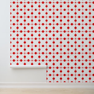Rote Polka-Punkte, Polka-Dottern-Muster, Punkte, g Tapete