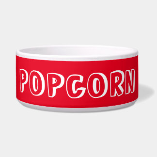 Rote Popcorn-Schüssel Napf