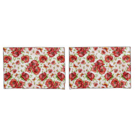 Rote Popkuchen mit grünen Blättern auf weißem Hint Kissenbezug