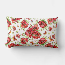 Rote Popkuchen mit grünen Blättern auf weißem Hint Lendenkissen