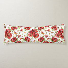 Rote Popkuchen mit grünen Blättern auf weißem Hint Seitenschläferkissen