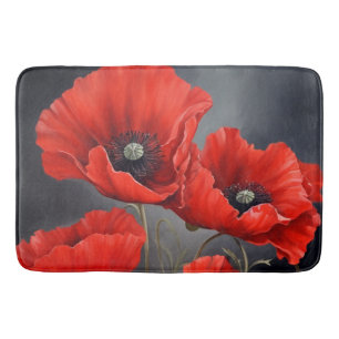 Rote Poppione Badematte