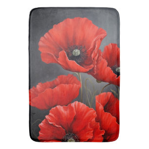 Rote Poppione Badematte