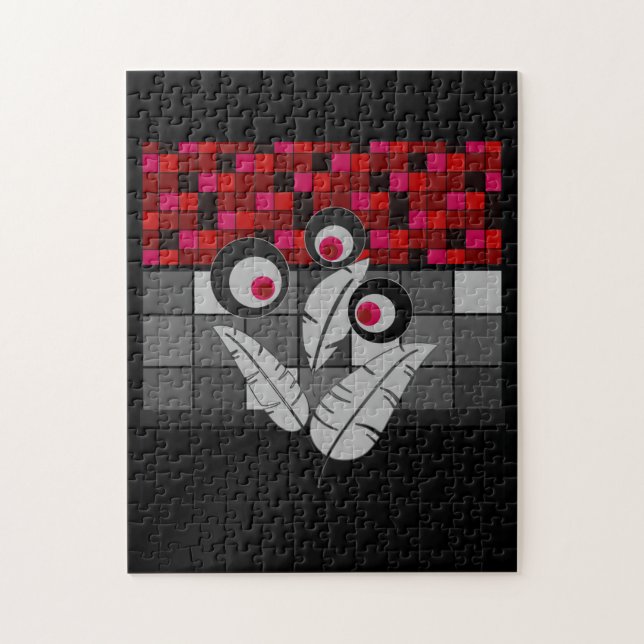 Rote Poppione Puzzle (Vertikal)