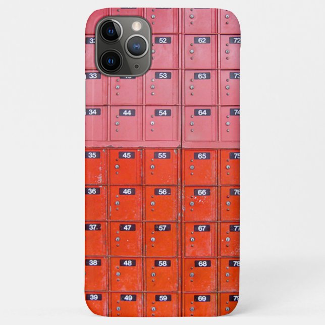 Rote Postboxen Case-Mate iPhone Hülle (Rückseite)
