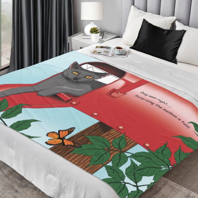 Rote Postfach Fleecedecke (Von Creator hochgeladen)