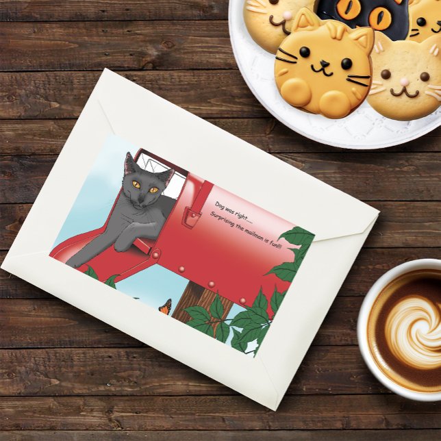 Rote Postfach Rechteckiger Aufkleber (Von Creator hochgeladen)