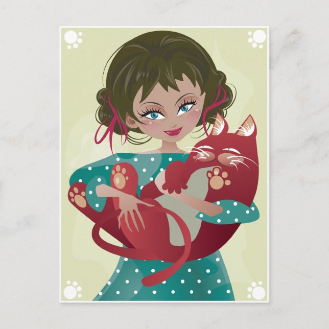 Rote Postkarte (Vorderseite)