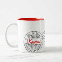 Rote Postservice-Sammlungs-Tasse