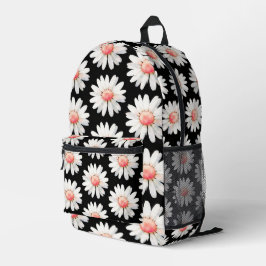 Rote Punkt-Margeriten Bedruckter Rucksack