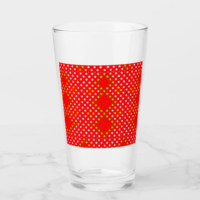 Rote Punkte Glas (Vorderseite)