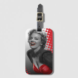 Rote Punkte Marilyn Gepäckanhänger