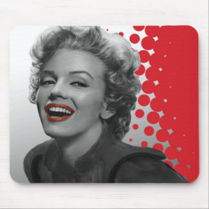 Rote Punkte Marilyn Mousepad