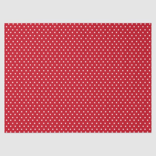 Rote Punkte Seidenpapier (Vorderseite)