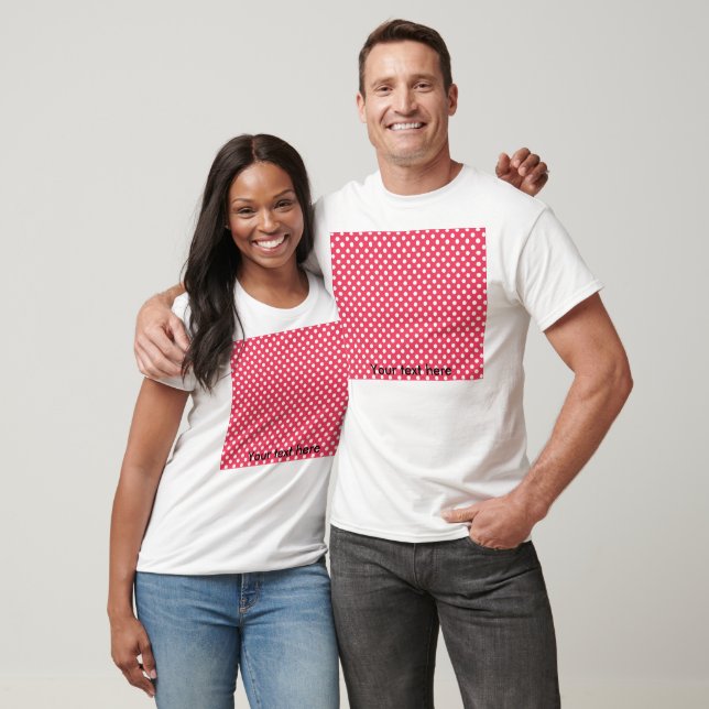 Rote Punkte T-Shirt (Unisex)