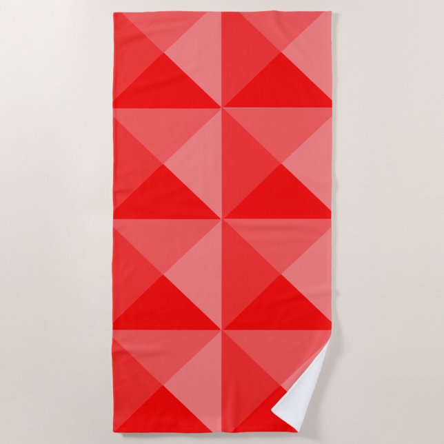 Rote Pyramiden Strandtuch (Vorderseite)