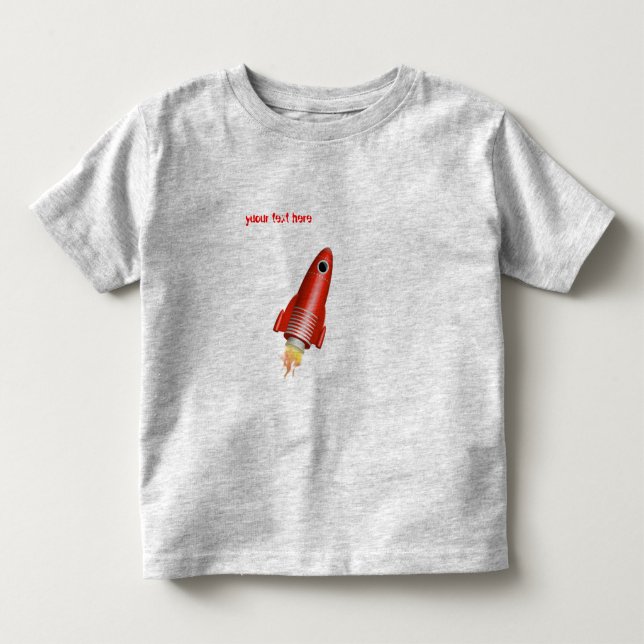 Rote Rakete Kleinkind T-shirt (Vorderseite)