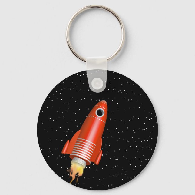 Rote Rakete Schlüsselanhänger (Vorderseite)