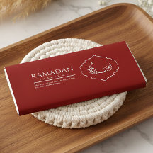 Rote Ramadan Kareem Schokoladenverpackung Islamisc