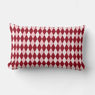 Rote Raute Crimson Pink Kleine Diamantform Lendenkissen