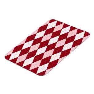 Rote Raute Crimson Pink Kleine Diamantform Magnet