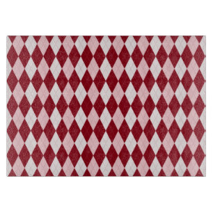 Rote Raute Crimson Pink Kleine Diamantform Schneidebrett
