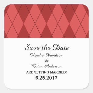 Rote Raute Save the Date Stickers
