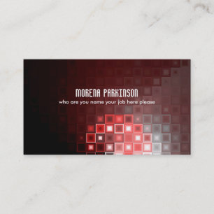 rote Rechteck-Visitenkarte Visitenkarte