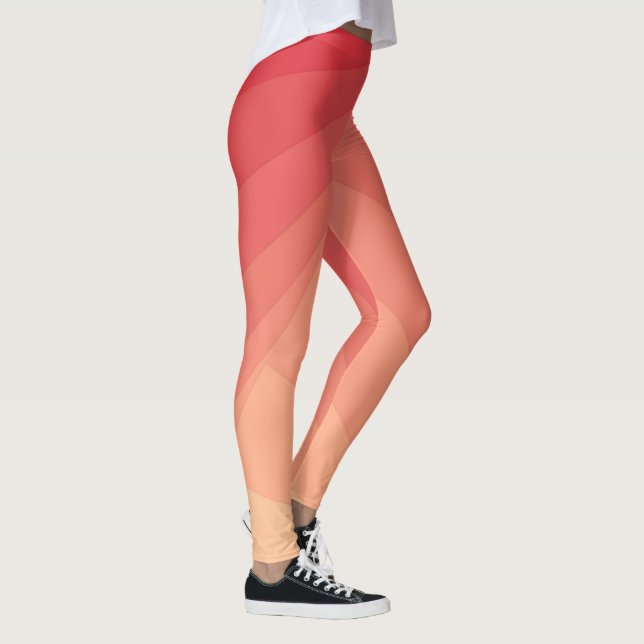 Rote Rechtecke in Gradient Leggings (Rechts)
