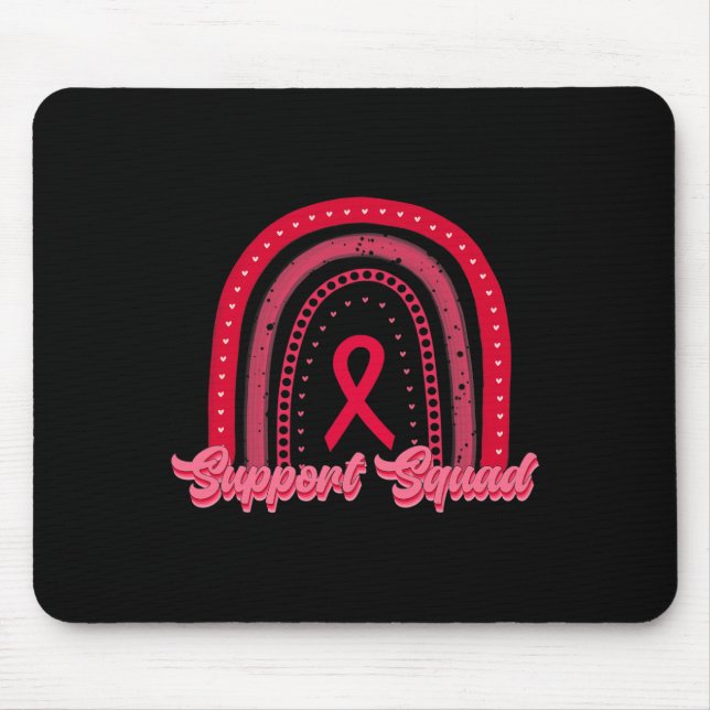 Rote Regenbogenblutkrebserkrankung unterstützt Squ Mousepad (Vorne)