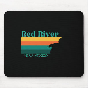 Rote Reitweg 70er Retro New Mex Mousepad