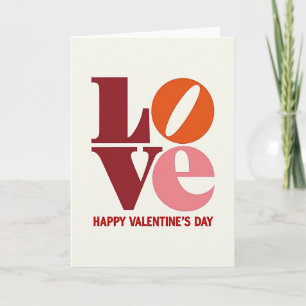 Rote Retro-Liebe Valentinstagskarte Karte