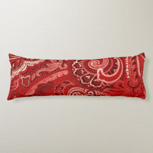 Rote Retro Paisley Bandanna/Bandana Seitenschläferkissen